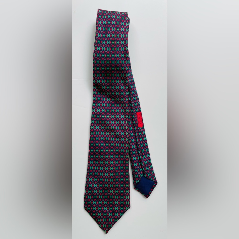 Hermes silk tie